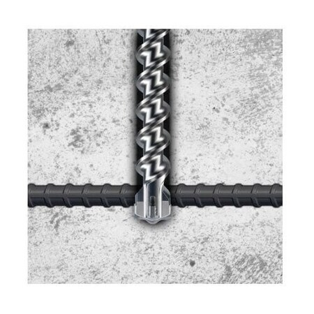 Lackmond Beast Masonry Drill, 58 in, 36 Overall Length, 3012 Cutting Depth, 4 Flutes, Spiral Flute, 301 SDSMAX4583012